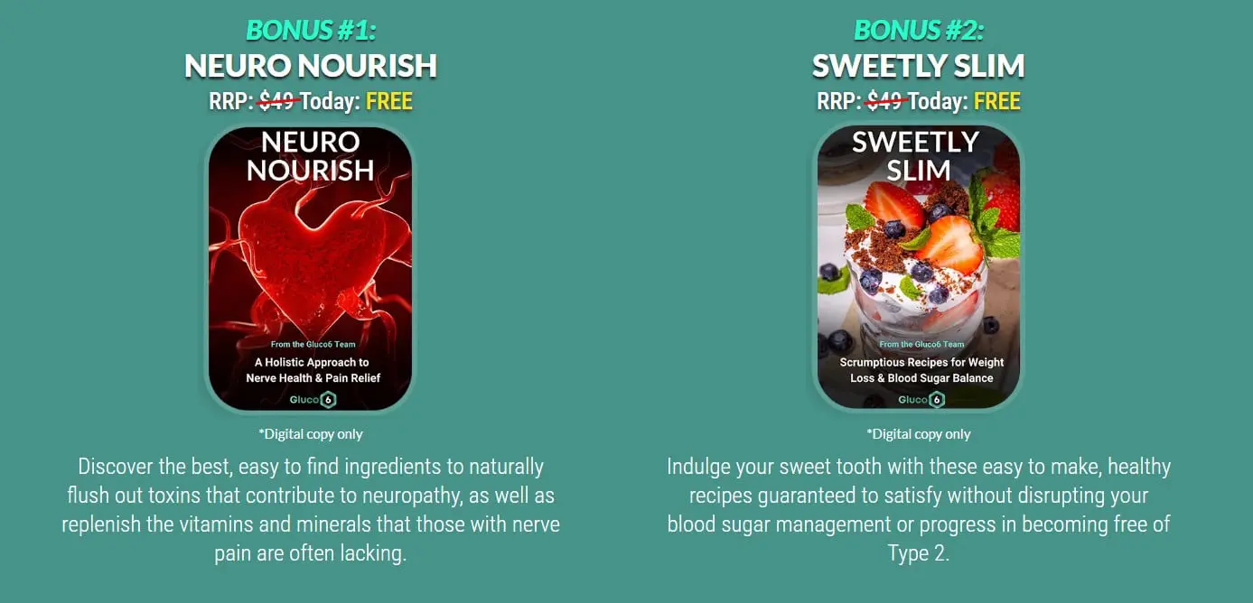 Gluco6 Bonuses